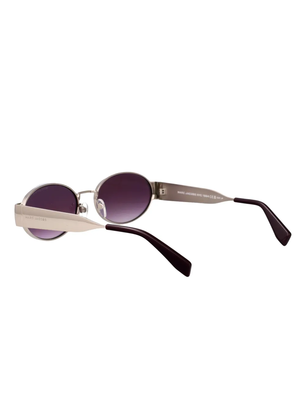 Marc Jacobs Eyewear Zonnebril met ovalen montuur Zilver