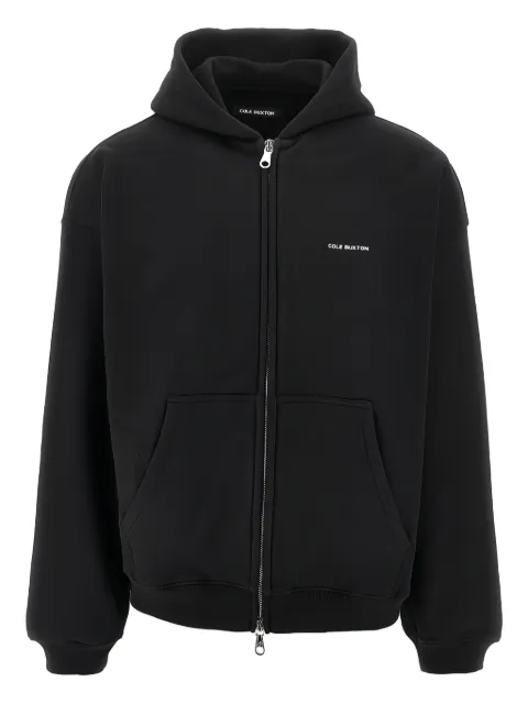 COLE BUXTON logo-detail zip-up hoodie