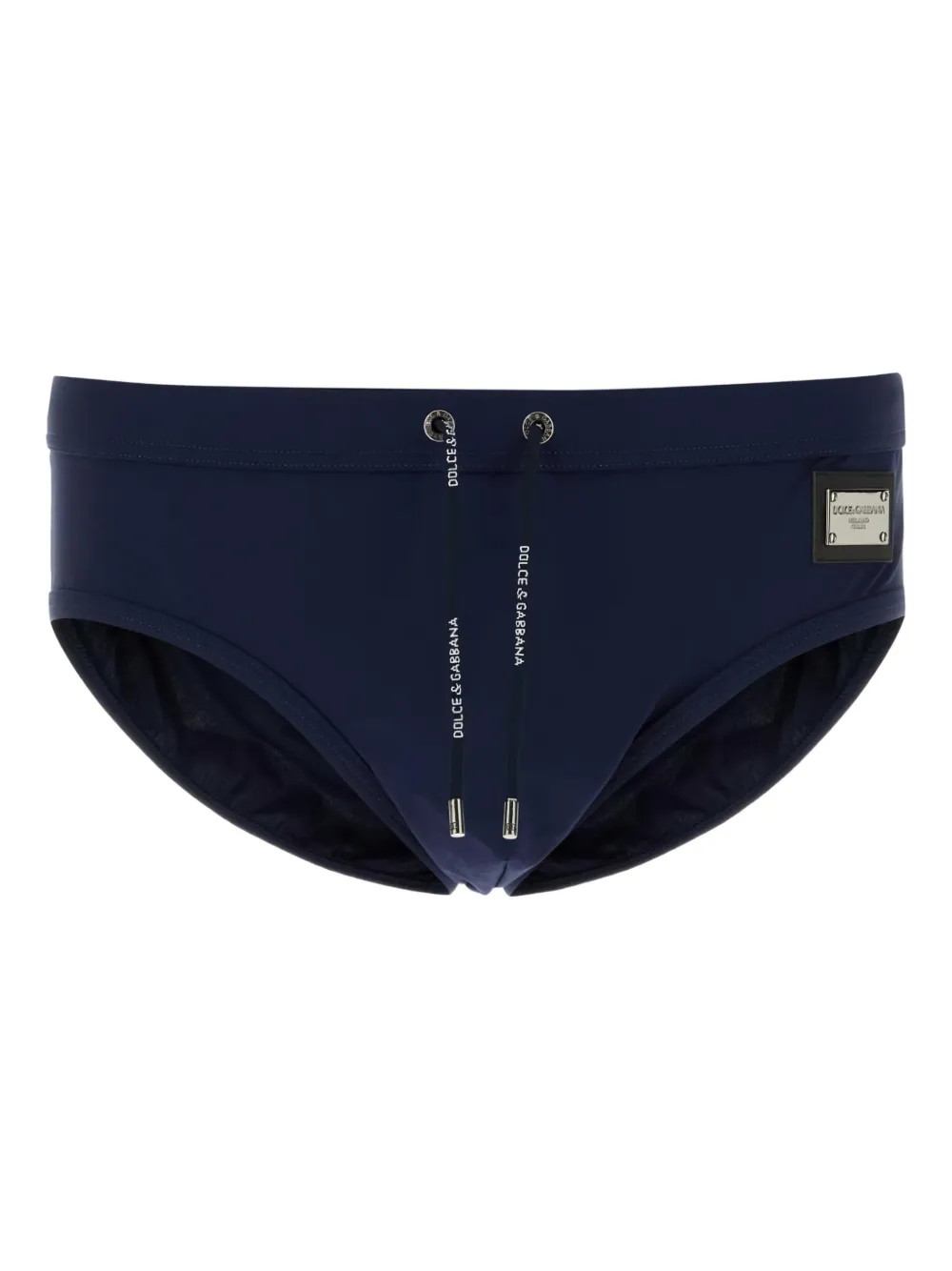 Dolce & Gabbana logo-plaque swim briefs - Blu