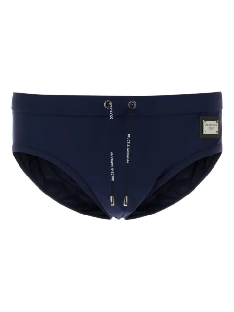 Dolce & Gabbana slip de bain à plaque logo