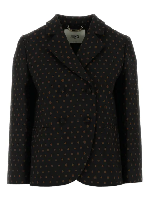 FENDI polka-dot double-breasted blazer