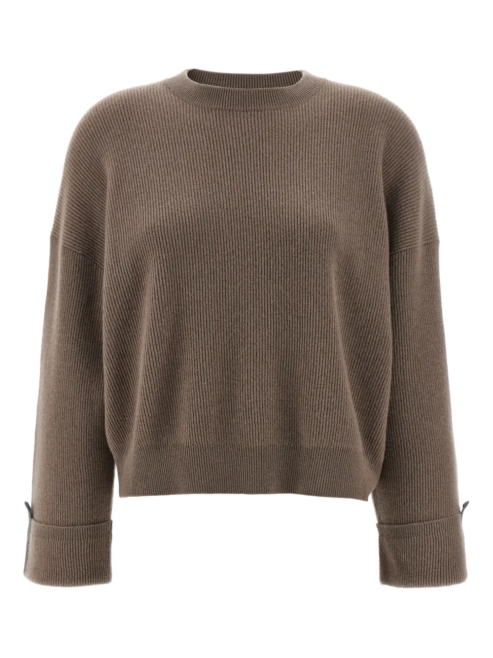 Brunello Cucinelli crew-neck cashmere sweater - Marrone