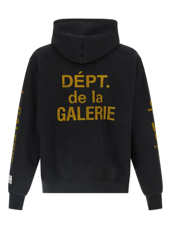GALLERY DEPT. logo-print Hoodie | Black | FARFETCH