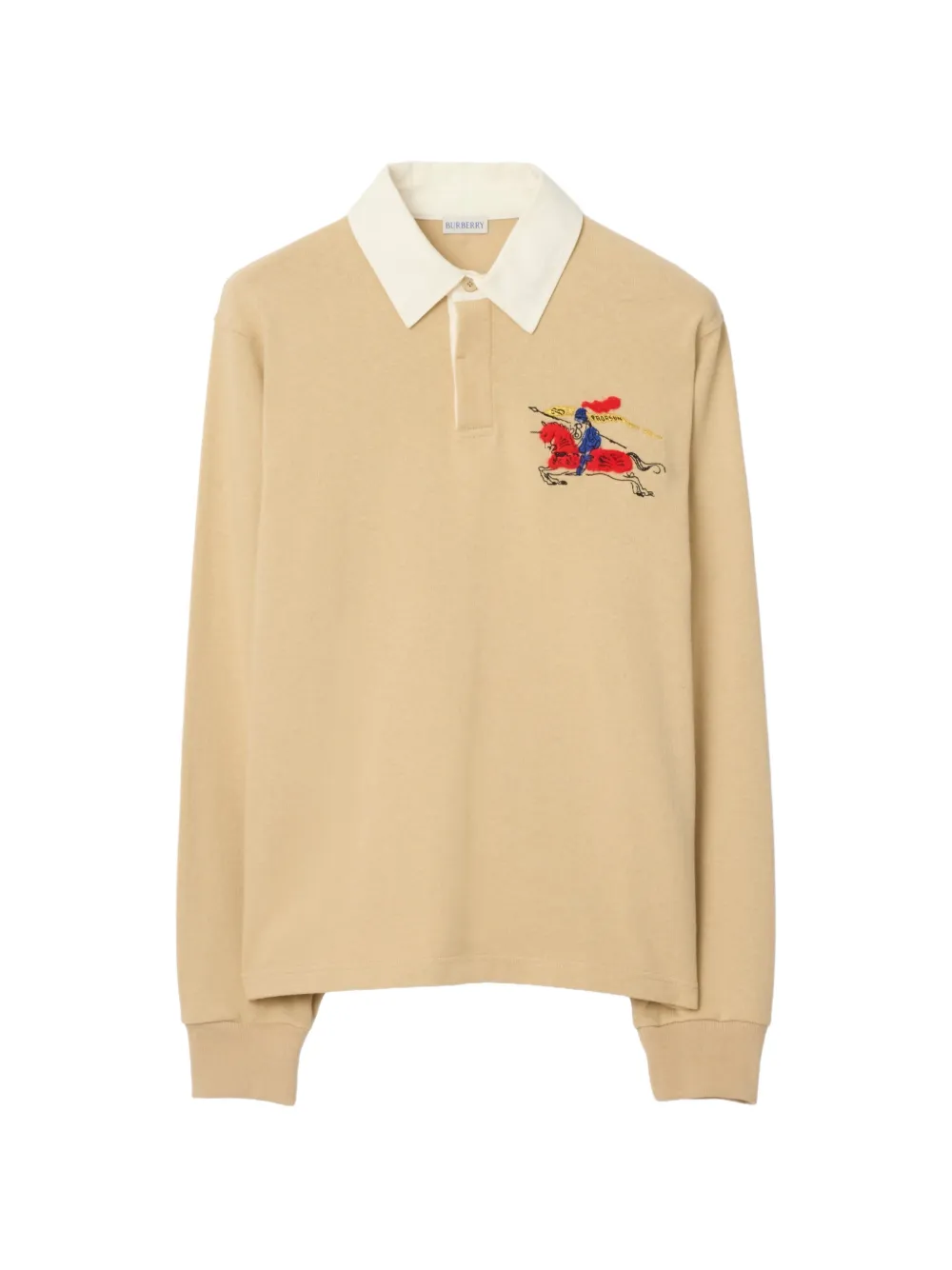 Burberry Poloshirt mit Stickerei - Nude