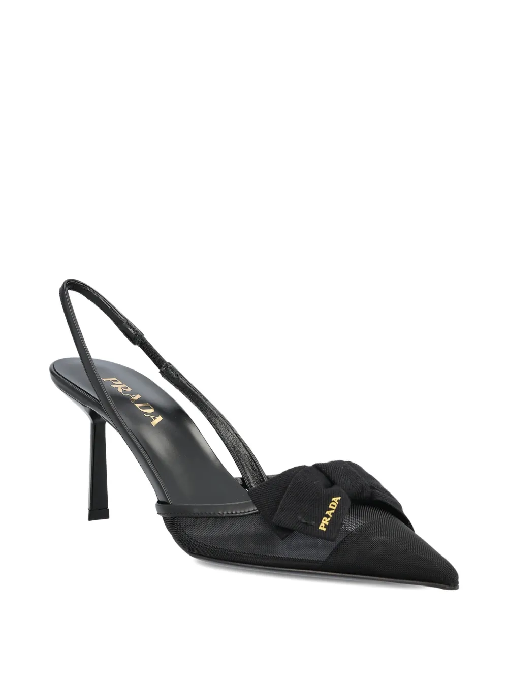 Prada bow heel pumps Wit