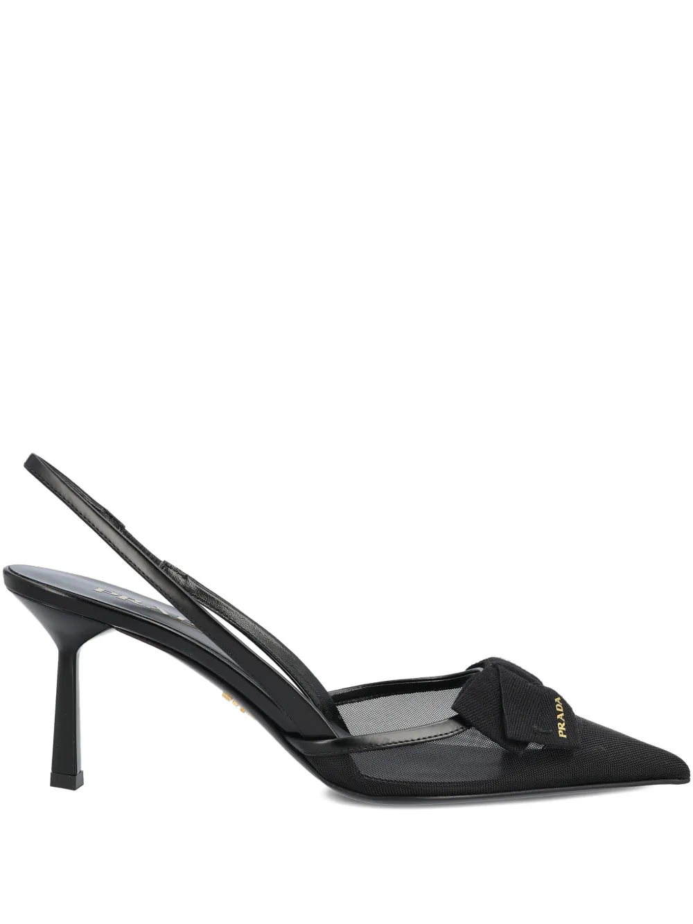 Prada bow heel pumps - Bianco
