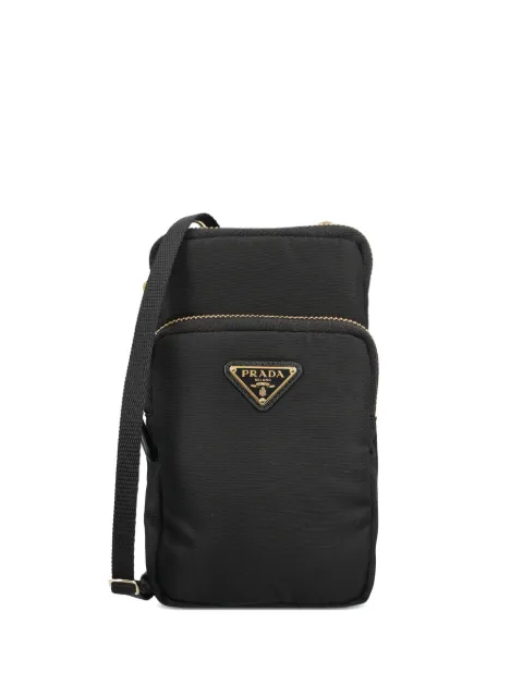 Prada logo-plaque shoulder bag