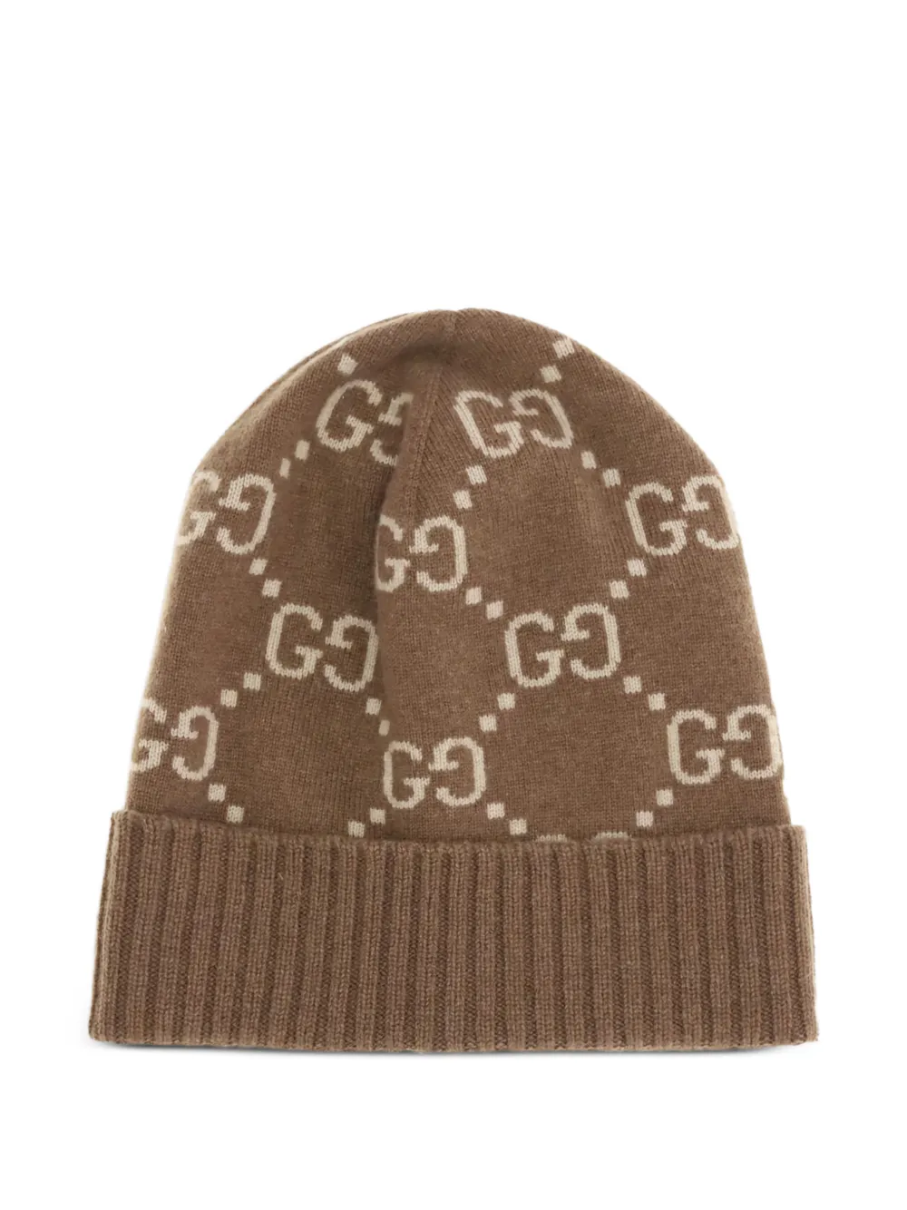 Gucci GG cashmere beanie hat - Braun