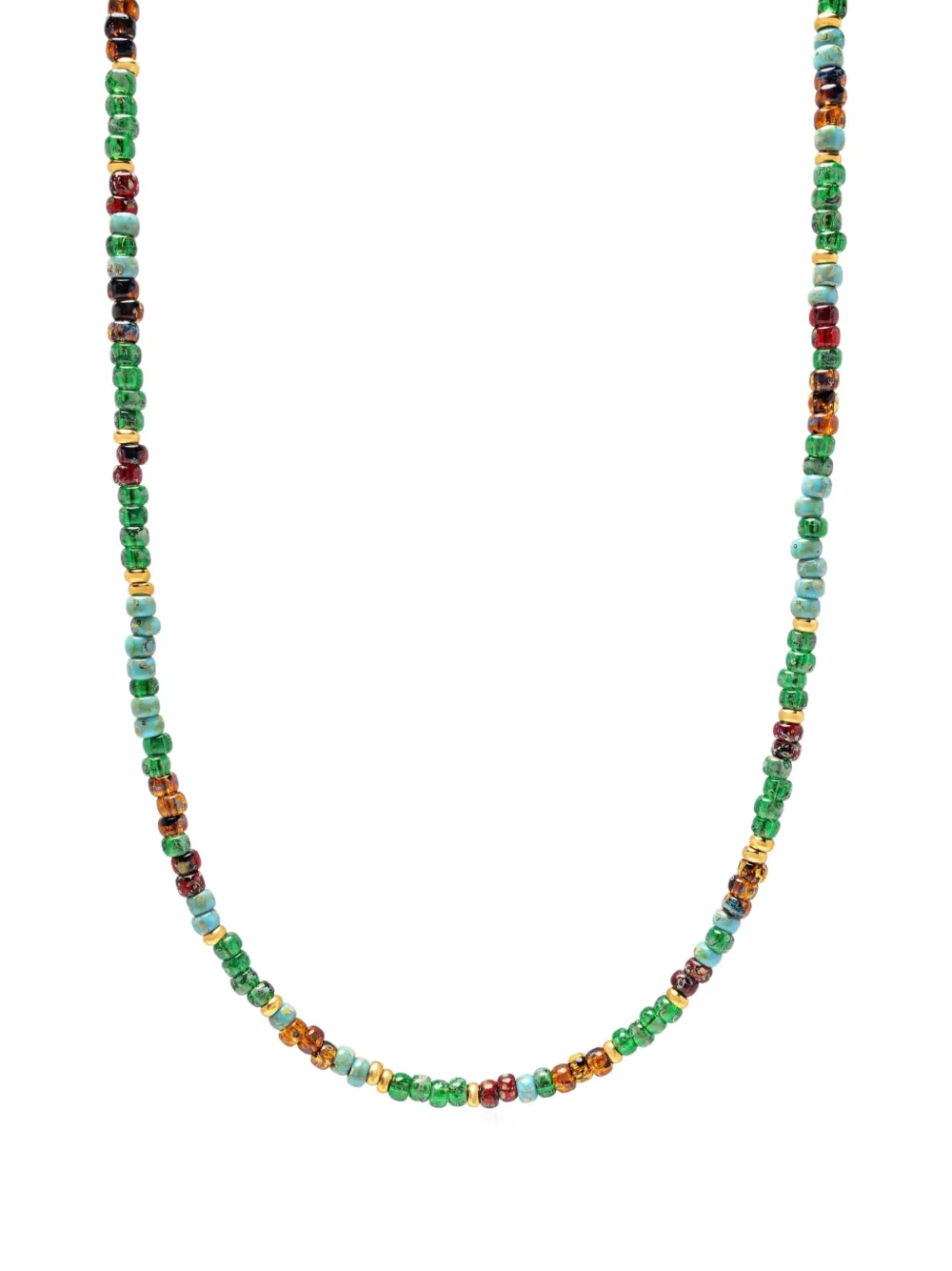 Nialaya Jewelry Miyuki beaded necklace - Grün