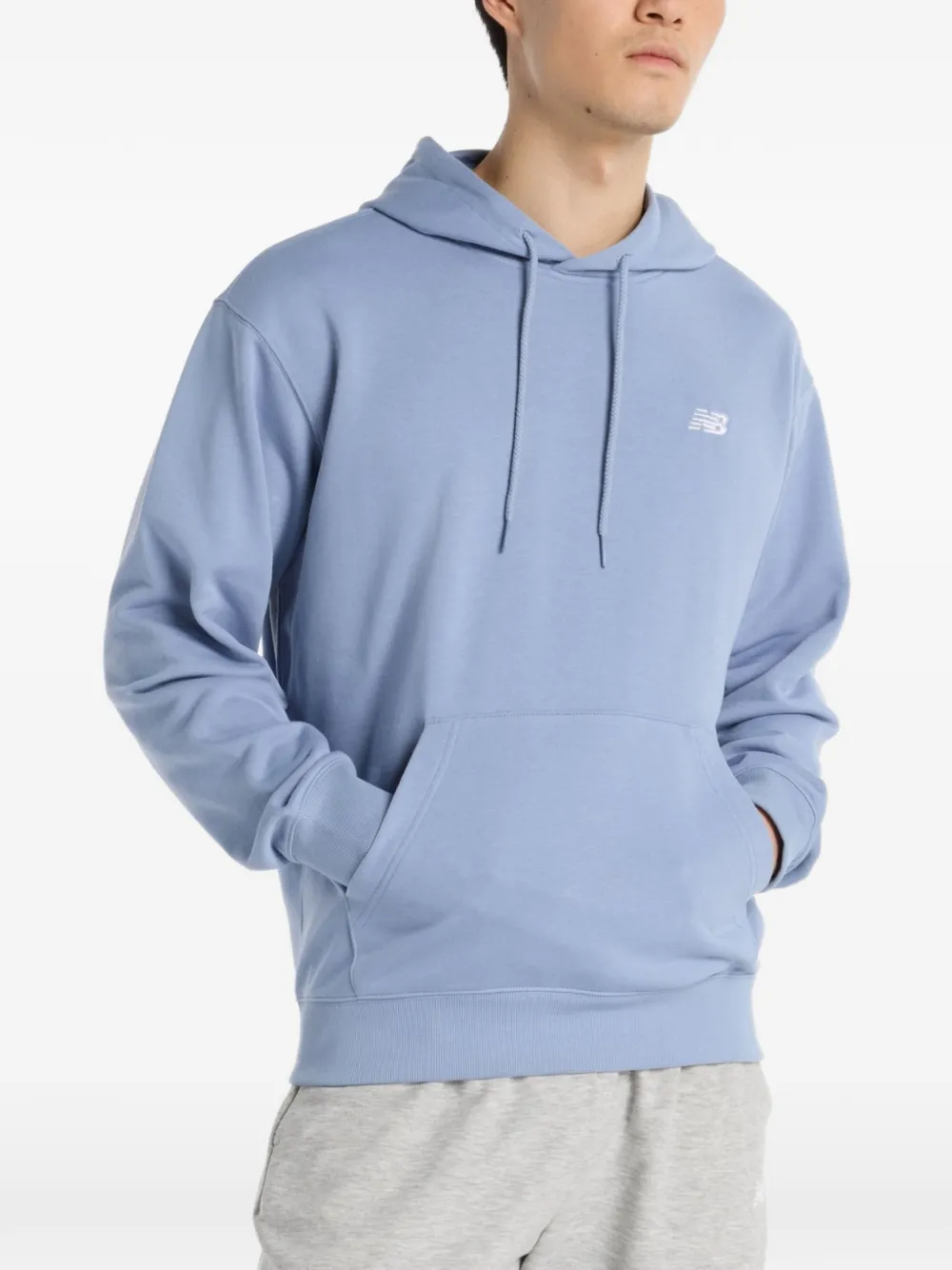 New Balance drawstring graphic hoodie - Blu