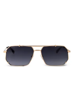 Palm Angels Eyewear Crystal オーバル サングラス | ゴールドトーン