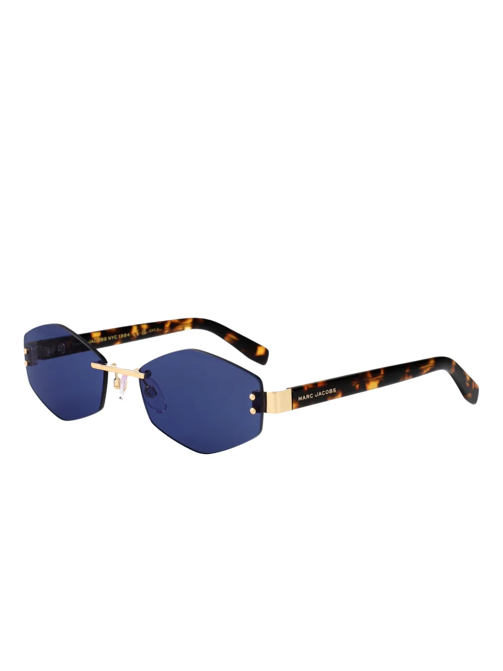 Marc Jacobs Eyewear Air geometric-rimless sunglasses - Goud