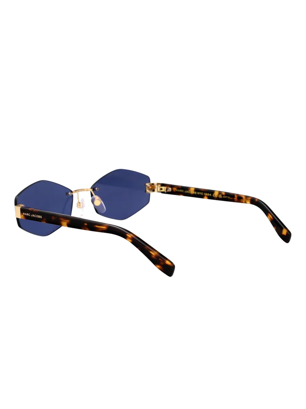 Marc Jacobs Eyewear Air zonnebril met geometrisch montuur Goud