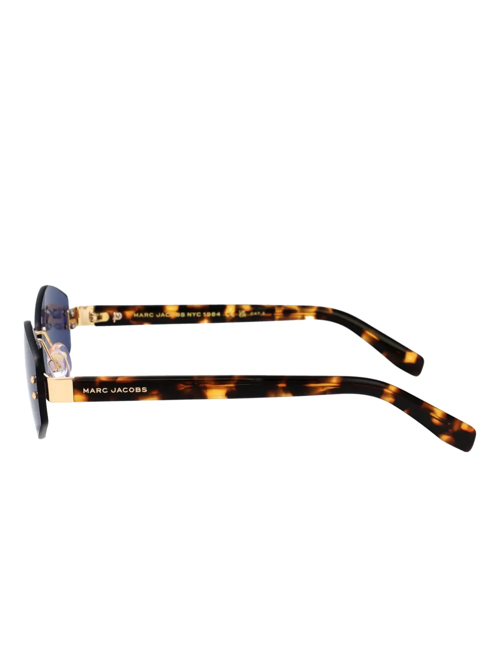 Marc Jacobs Eyewear Air zonnebril met geometrisch montuur Goud