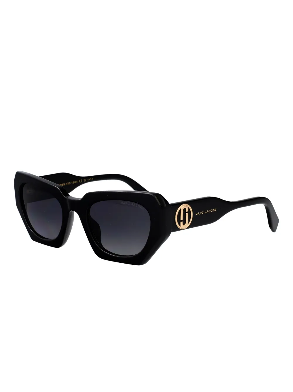 Marc Jacobs Eyewear geometric-logo sunglasses - Zwart