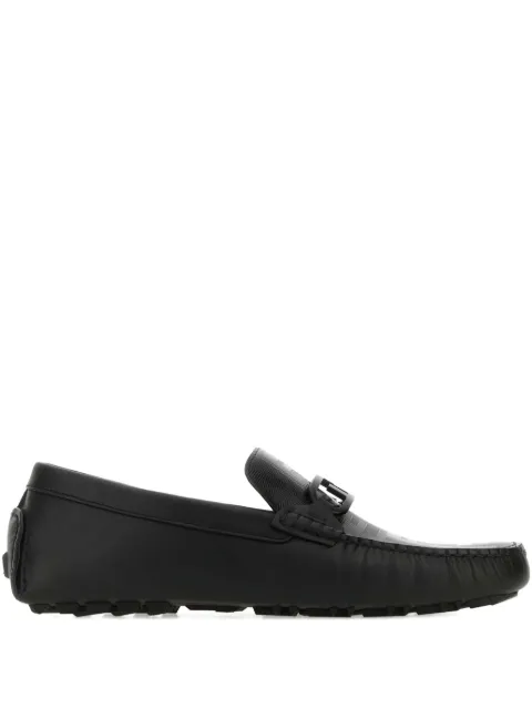 FENDI Diver O Lock leather loafers