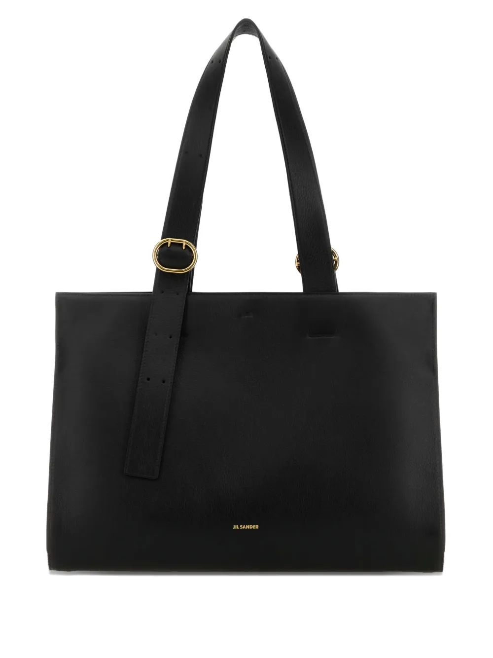 Jil Sander calf leather tote bag - Nero