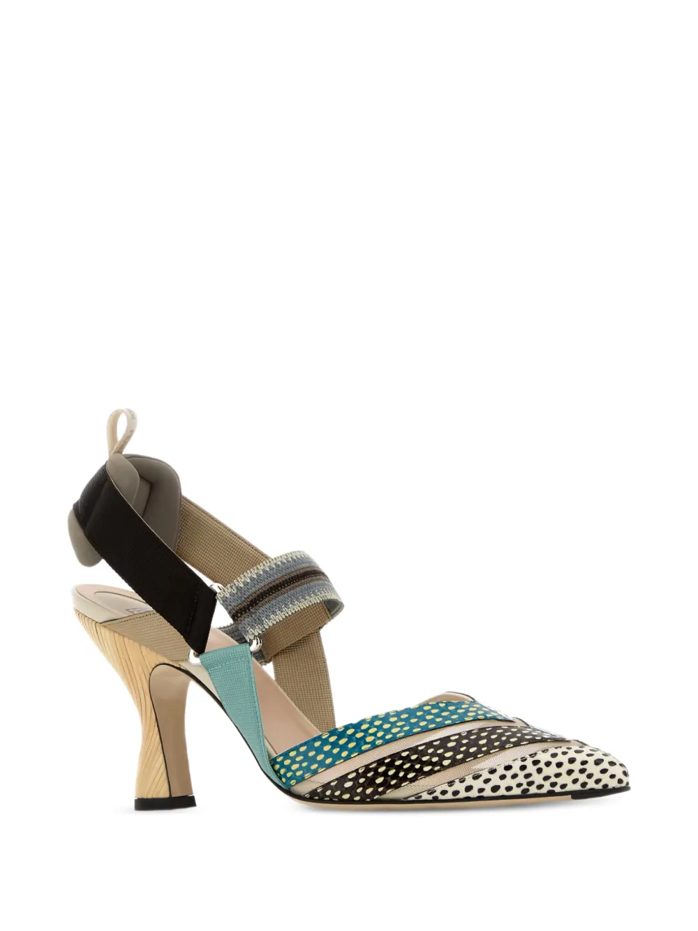 FENDI Colibri pumps met enkelbandje Beige