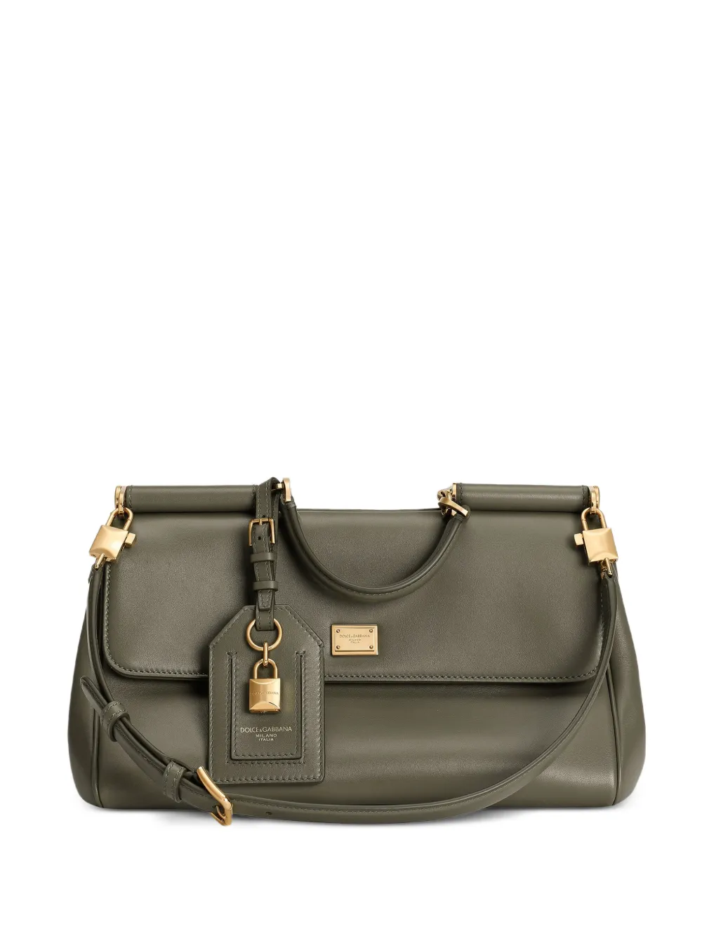 Dolce & Gabbana medium Sicily leather tote bag - Verde