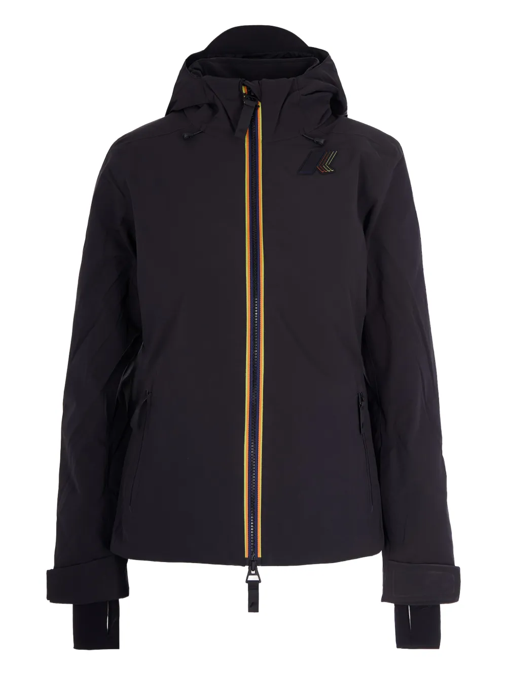 K-Way hooded zip jacket | Black | Image 1