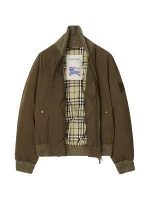 23AW Burberry シアリングカラー ボンバージャケット バーバリーの“ギャバジン”アウター、シアリング襟の短丈＆ボリューミー