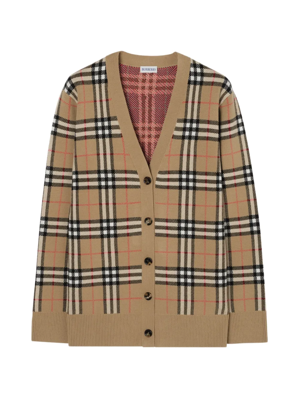 Burberry check cardigan - Neutrals