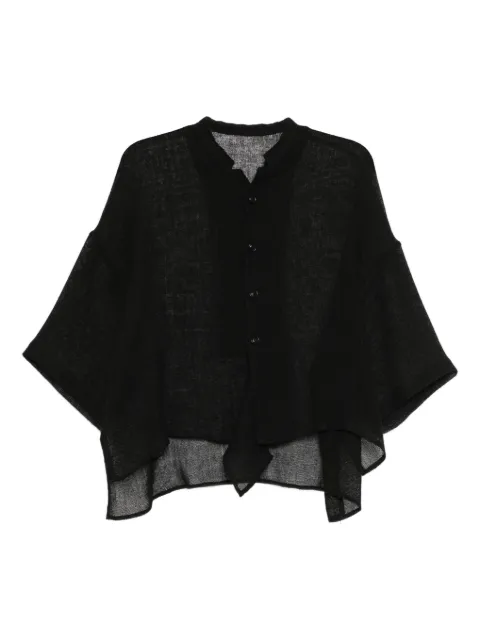 Y's mesh collared blouse