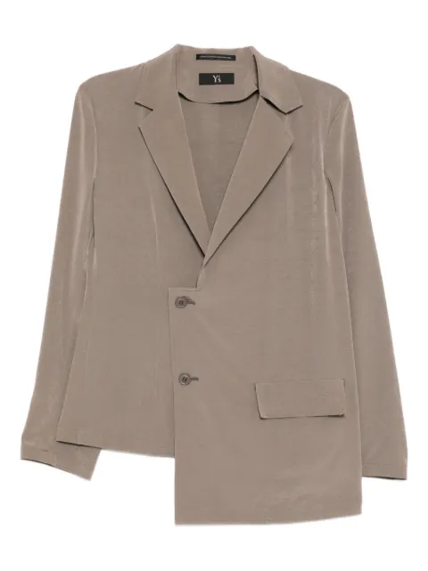 Y's Ta/pe asymmetric-hem blazer