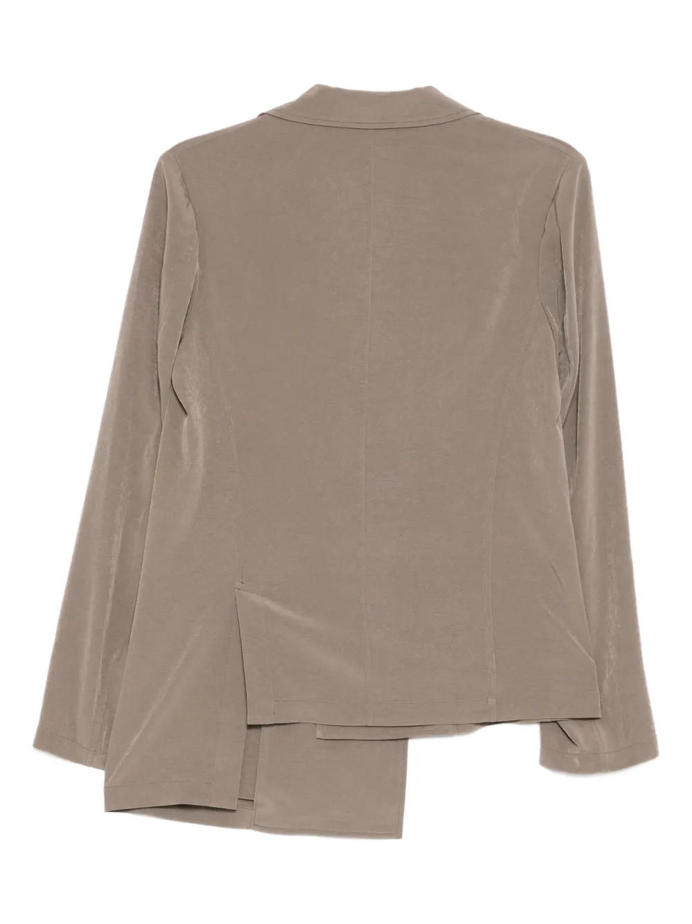  Y's Ta/pe Asymmetric-hem Blazer - Neutrals 