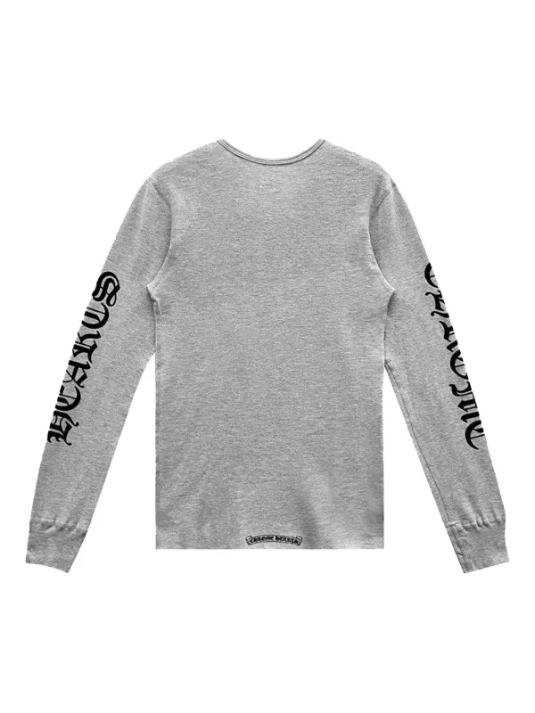 CHROME HEARTS長袖Tシャツ L/GRAY Chrome Hearts Scroll Design T-shirt | Grey | FARFETCH ID