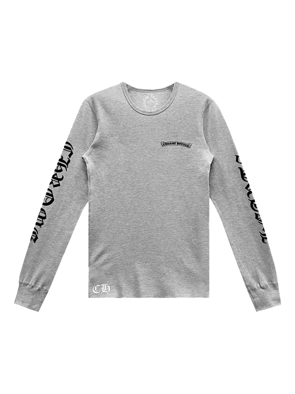 Chrome Hearts scroll design T-shirt | Grey | Image 1