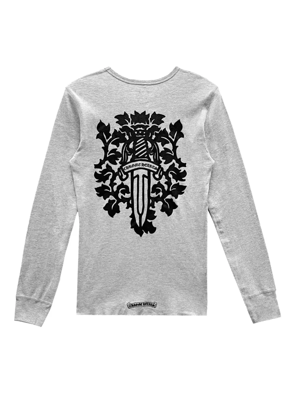 Chrome Hearts Dagger Waffle Thermal long-sleeves top - Grijs