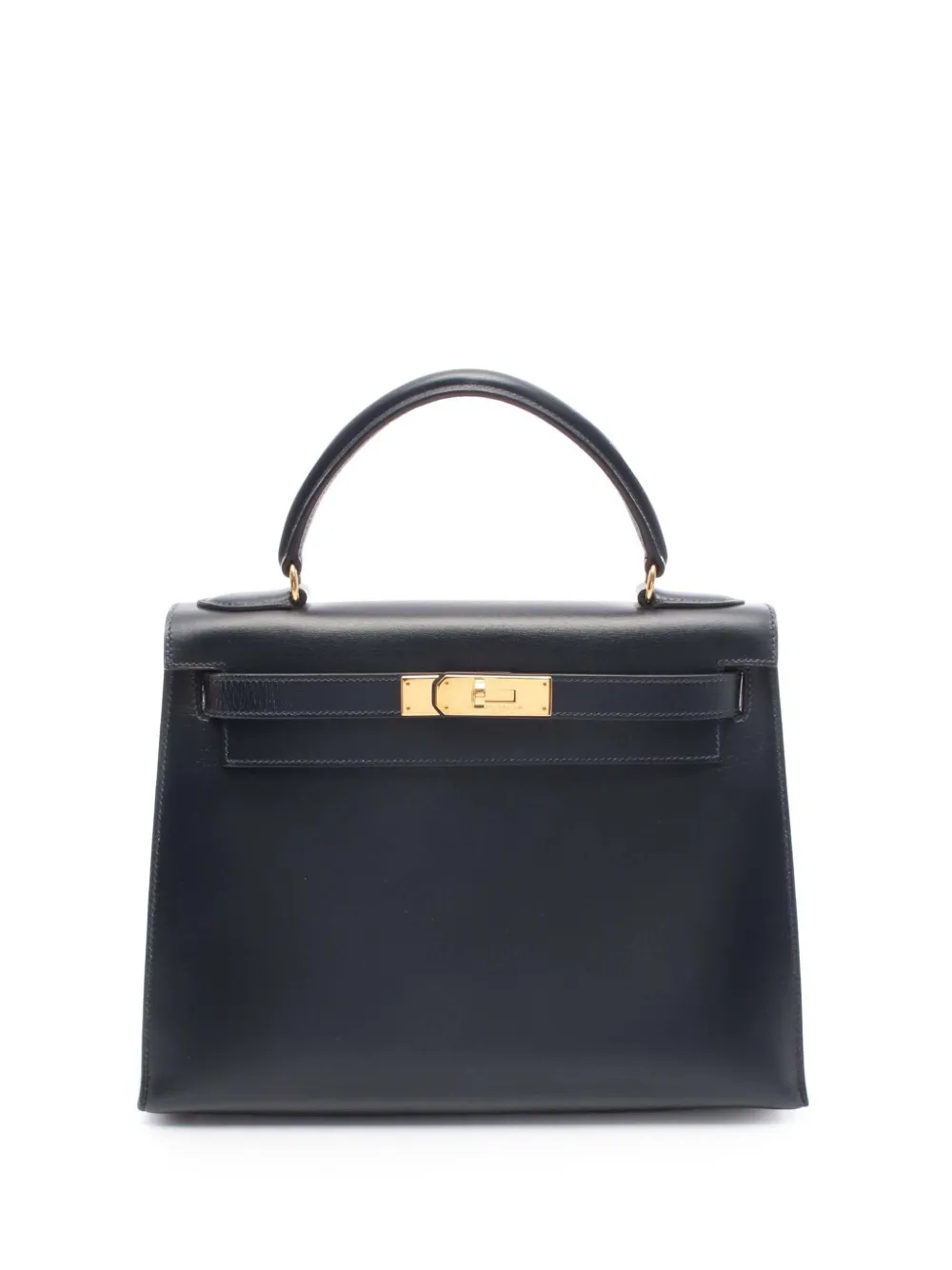 Hermès Pre-Owned Borsa a mano Kelly I Sellier 28 in pelle Box Calf 1993 - Blu