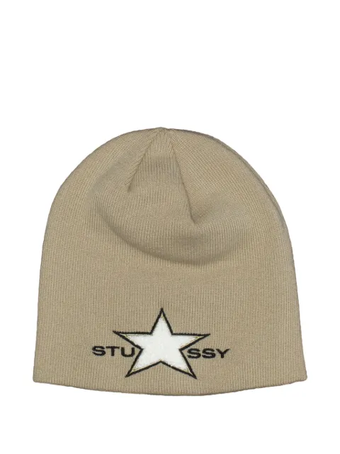 Stüssy star-motif beanie hat