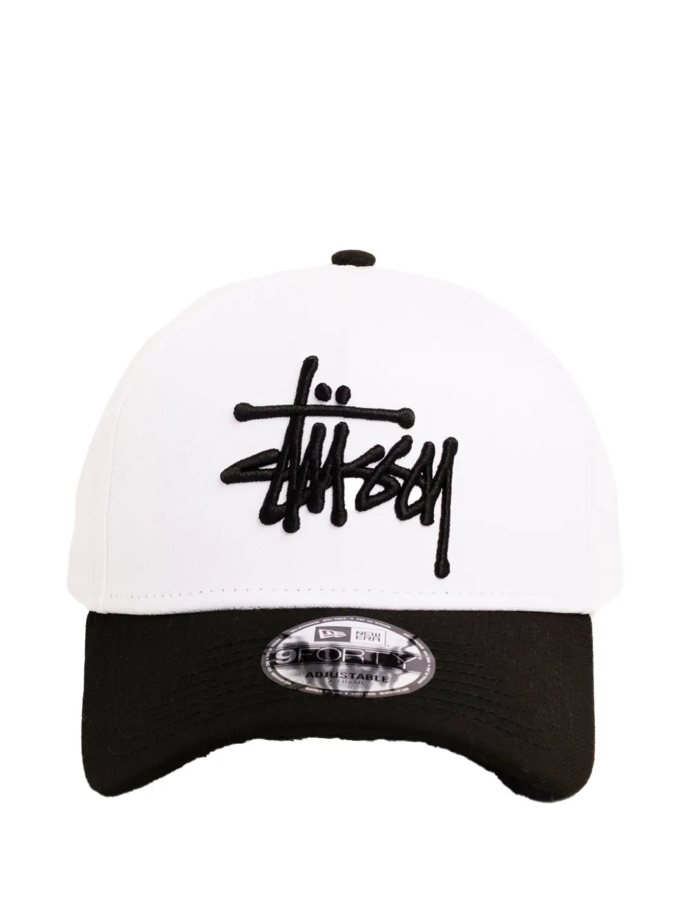 Stüssy New Era 9Forty logo baseball cap - Bianco