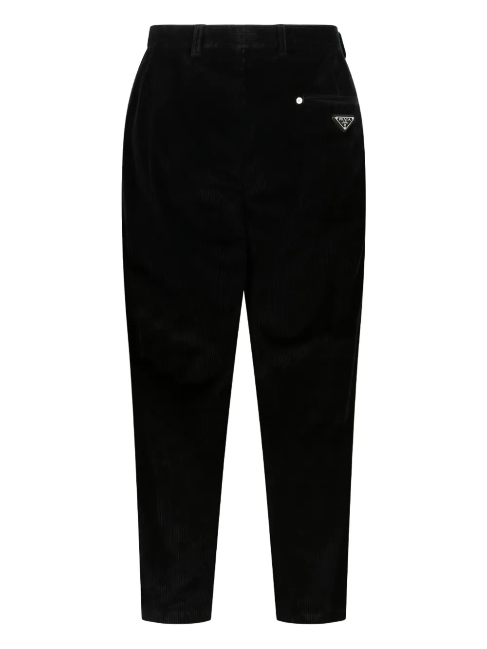 Prada logo-detail trousers - Zwart