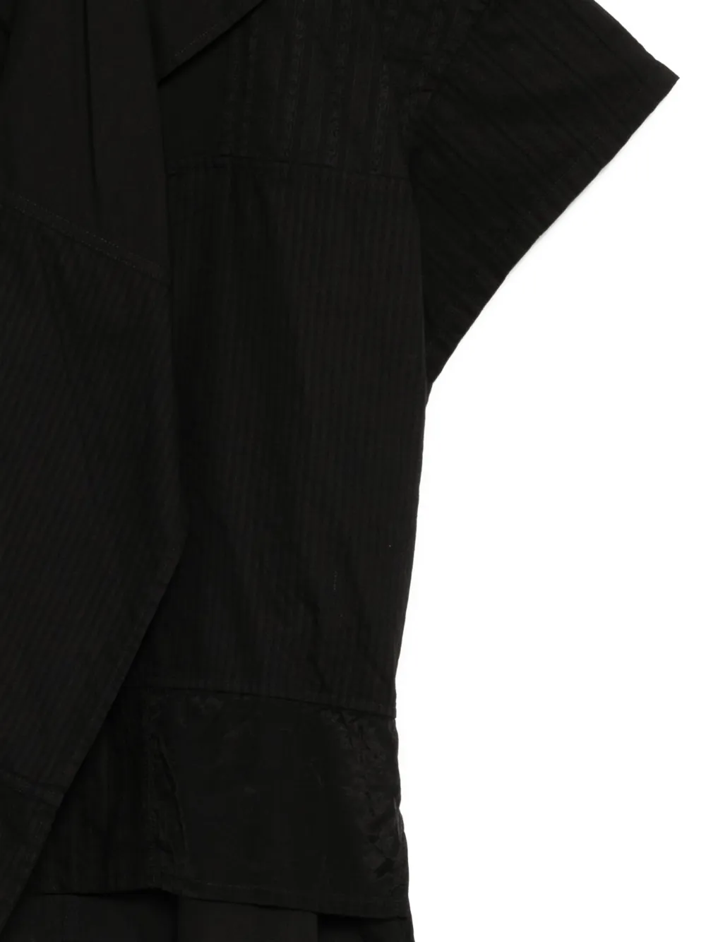  Y's Asymmetric-hem Shirt - Black 