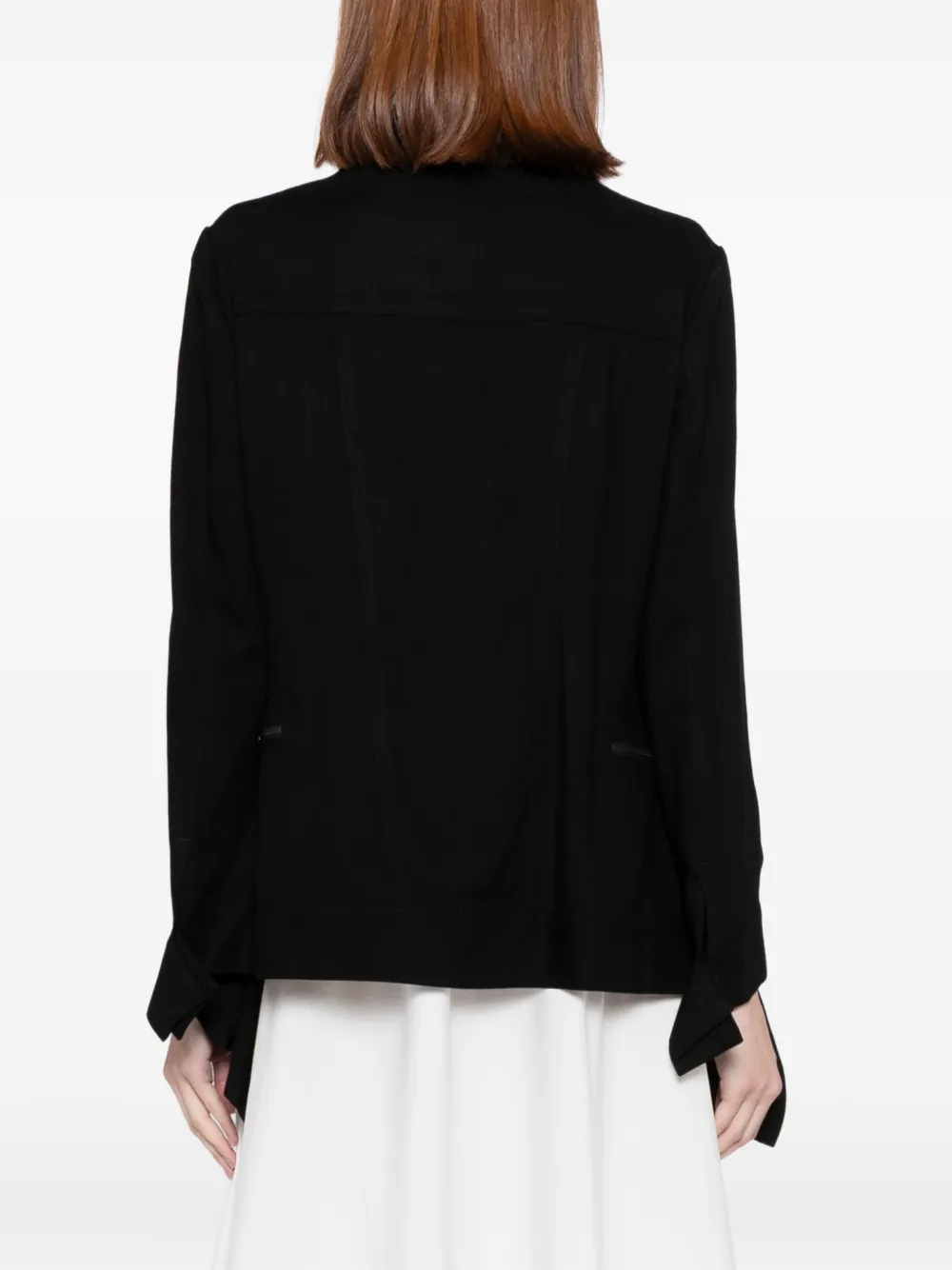 Yohji Yamamoto Jack met kraag Zwart