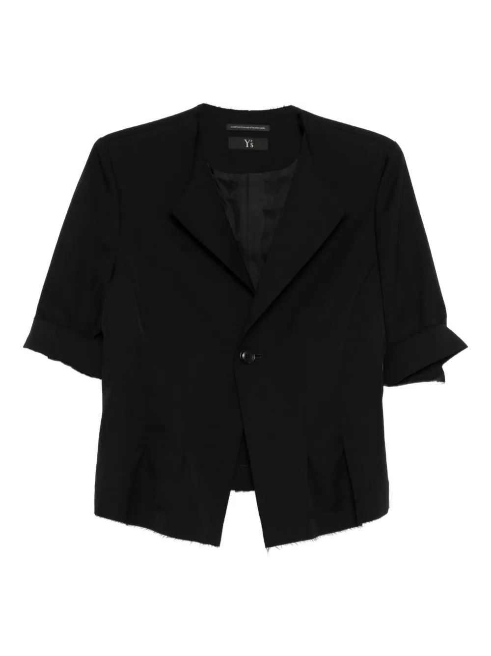 Y's gabardine blazer - Nero