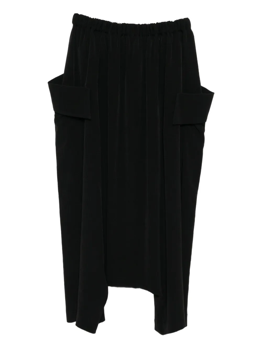 Yohji Yamamoto pocket tapered trousers - Zwart