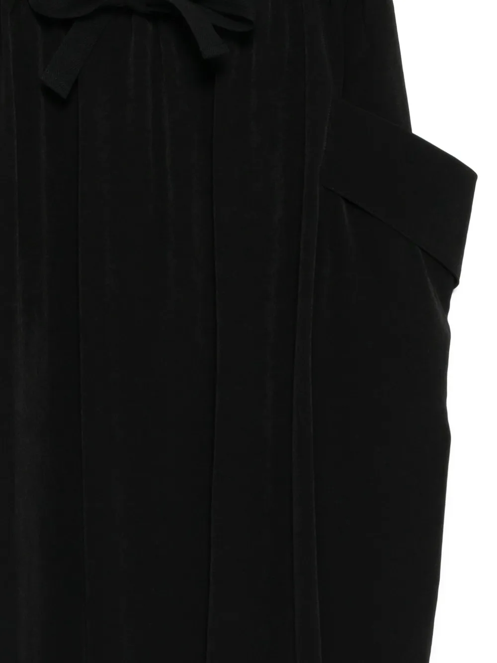Yohji Yamamoto Broek met zak Zwart