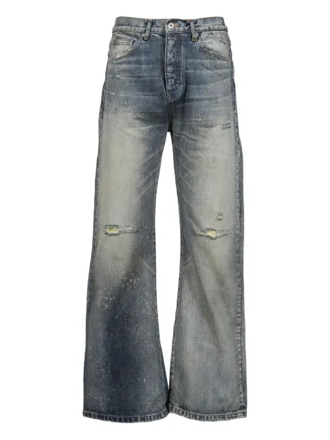 NO/FAITH STUDIOS distressed flared trousers