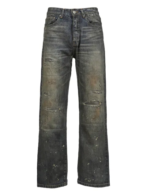 NO/FAITH STUDIOS jeans con detalle envejecido