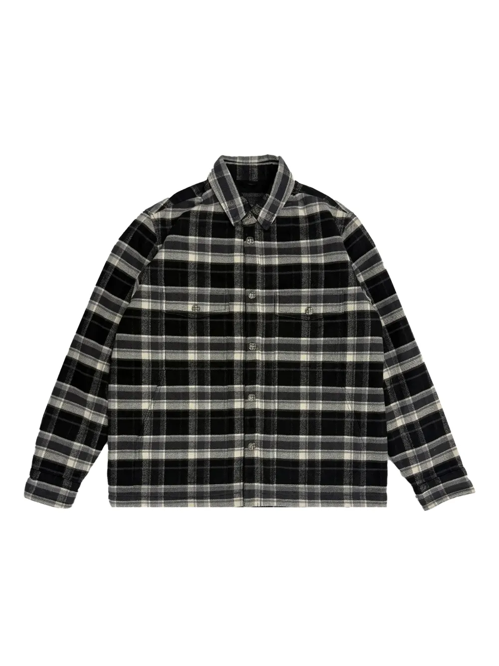 Chrome Hearts Work Dog Quilted Shirt Jacket In Black