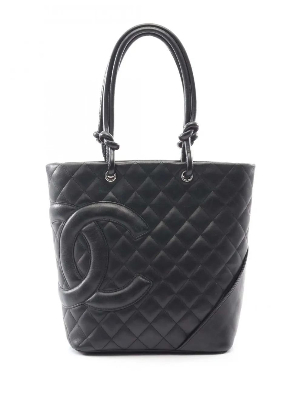 CHANEL Pre-Owned Borsa a mano Cambon Ligne media 2003-2004 - Nero