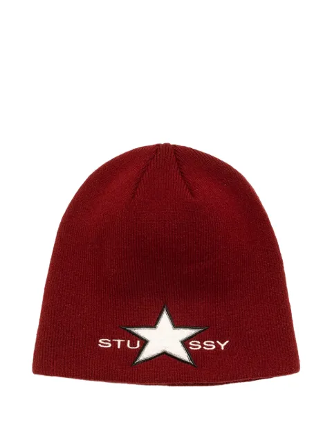 Stüssy star-motif beanie hat