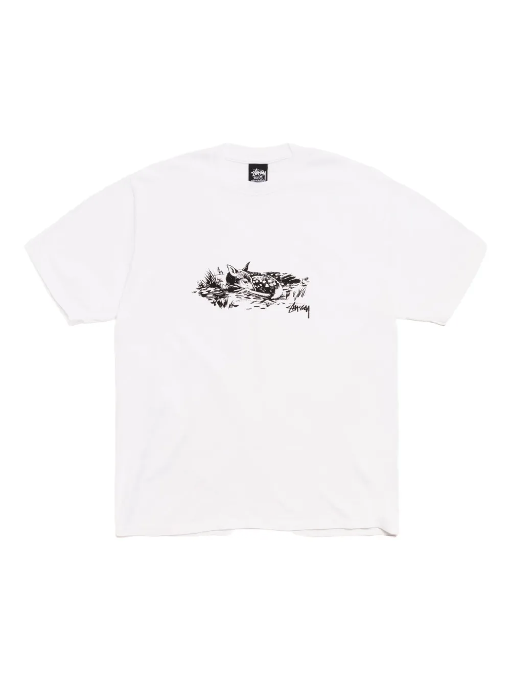 Stüssy fawn graphic T-shirt - Bianco