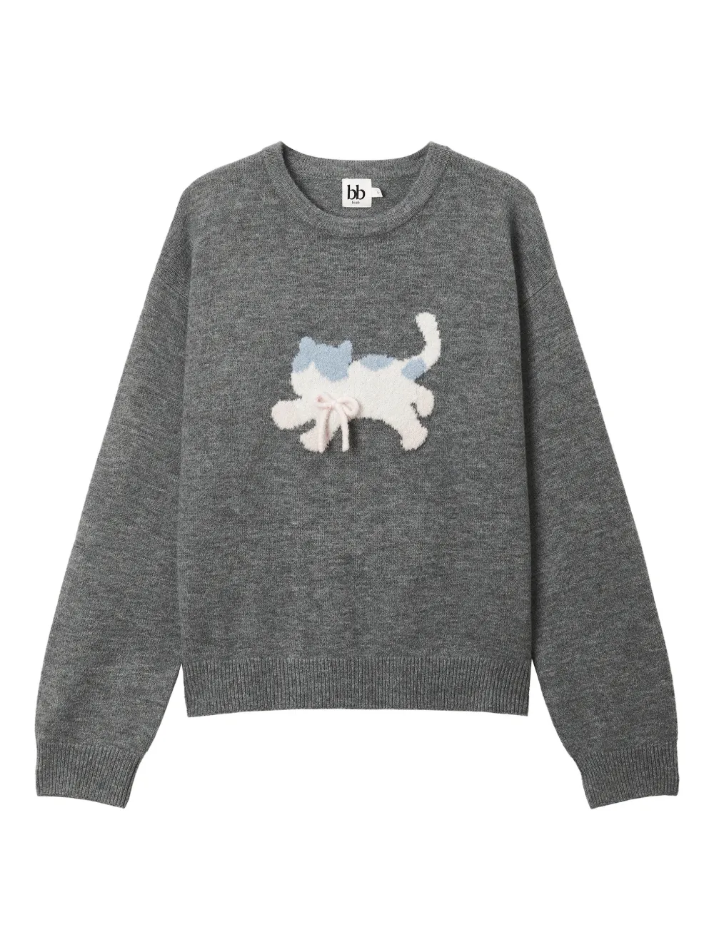 b+ab appliqué sweater | Grey | Image 1