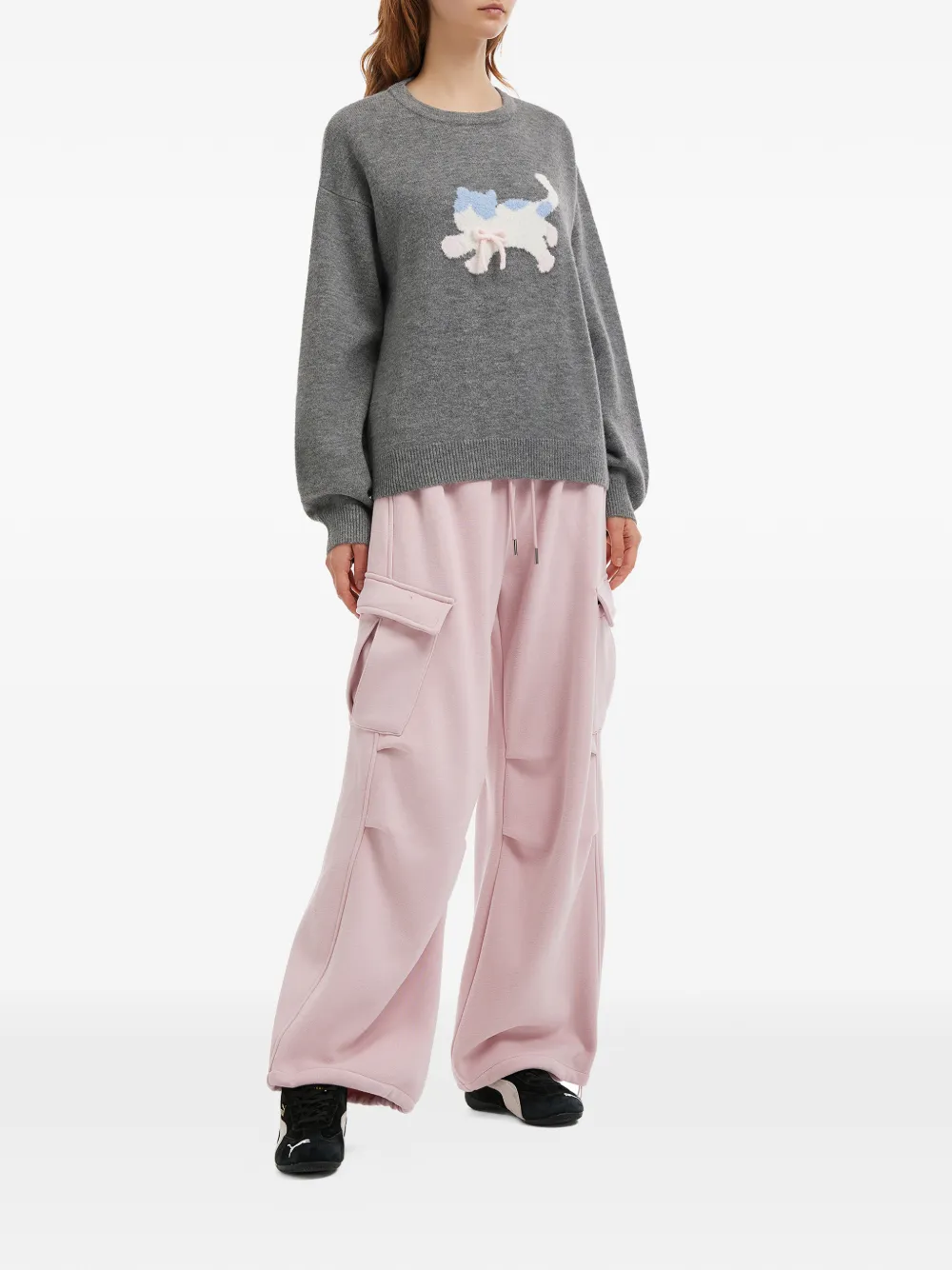 b+ab appliqué sweater | Knitted Sweaters | Image 2