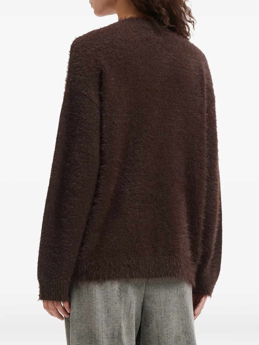 B+ab Bow Crew-neck Sweater In Animal Print